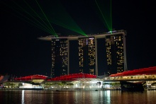 Světelná show z Marina Bay Sands